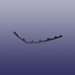 زه لاستیکی سمت چپ سپر عقب - ام وی ام X55