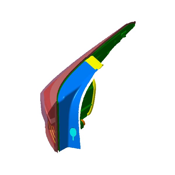 چراغ خطر عقب راست روی گلگیر - آریزو ۶ پرو