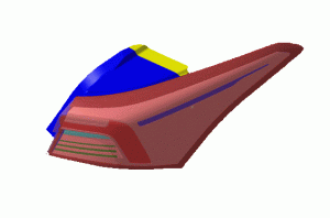 چراغ خطر عقب راست روی گلگیر - آریزو ۶ پرو