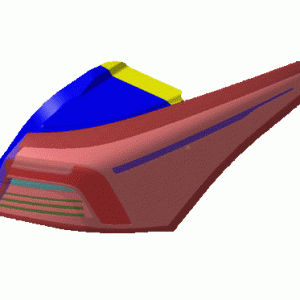 چراغ خطر عقب راست روی گلگیر - آریزو ۶ پرو