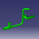لوله سه راهی خروج آب خنک کن توربو - تیگو۵