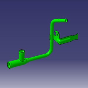لوله سه راهی خروج آب خنک کن توربو - تیگو۵