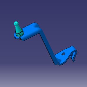 پایه نگهدارنده قاب کاور موتور شماره یک