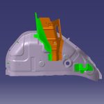 گلگیر داخلی عقب چپ - آریزو ۵