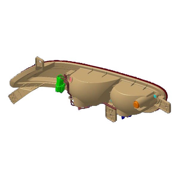 چراغ مه شکن عقب راست و چراغ دنده عقب - تیگو ۷