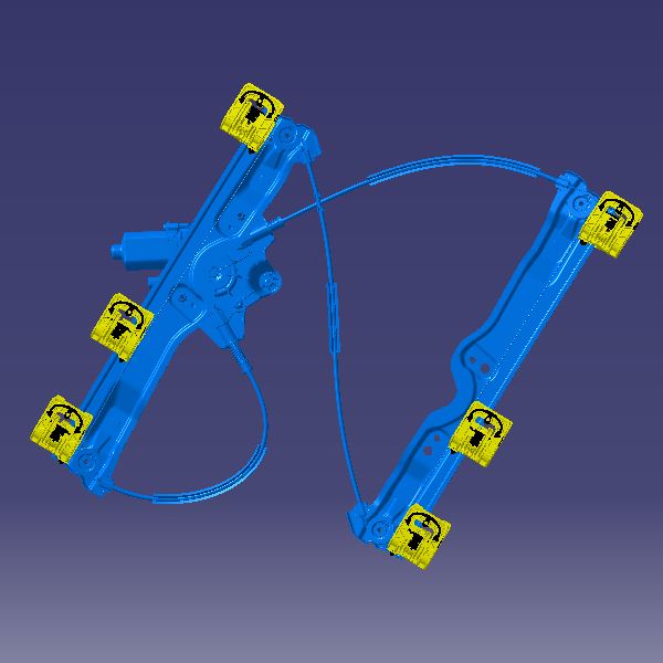 شیشه بالابر درب جلو چپ - تیگو ۷