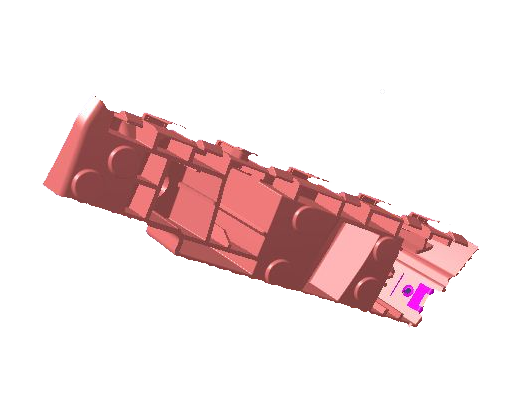 پایه چپ سپر جلو - ام وی ام x22