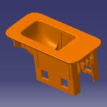 قاب کلید شیشه بالابر تکی