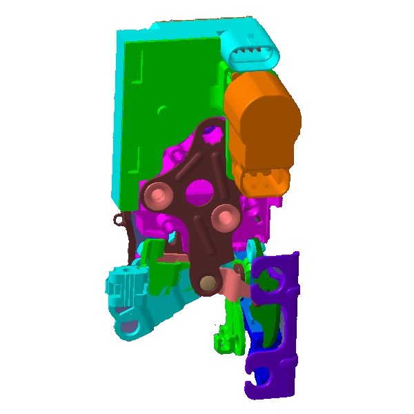 مجموعه قفل درب عقب راست - ام وی ام X33S