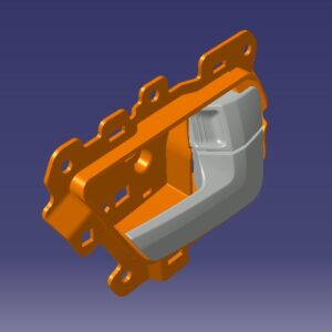 دستگیر درب بازکن داخلی درب عقب راست - ام وی ام X33S