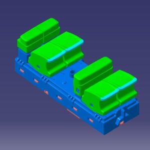 کلید شیشه بالابردرب جلوچپ - ام وی ام X22